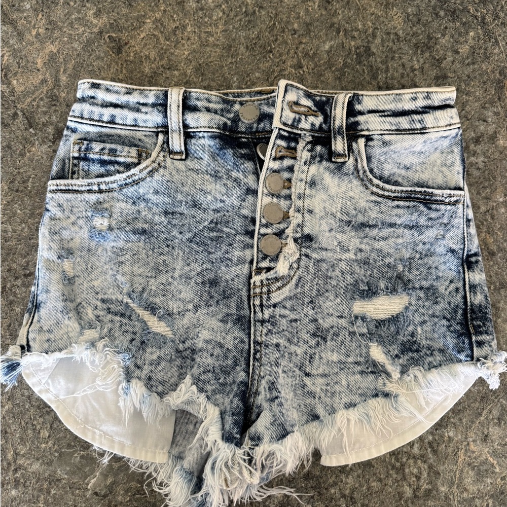 KanCan Acid Wash Jean Shorts